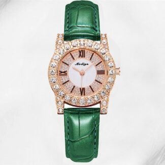 Nargis Jewellery Diamond embedded Watch With Roman Scale