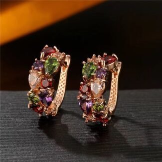 Nargis Jewellery Diamond Crystal Zircon Ear Clip Earrings