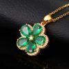 Nargis Jewellery Colored Gems Carat Synthetic Emerald Pendant