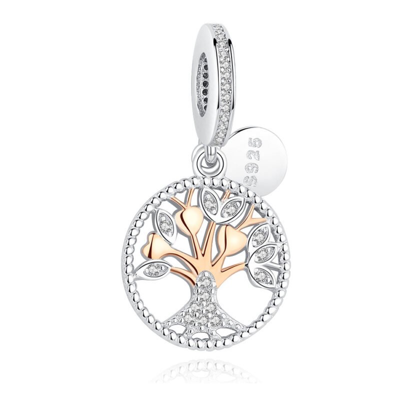 Nargis Jewelery 925 Sterling Silver Tree Of Life Zircon Pendant