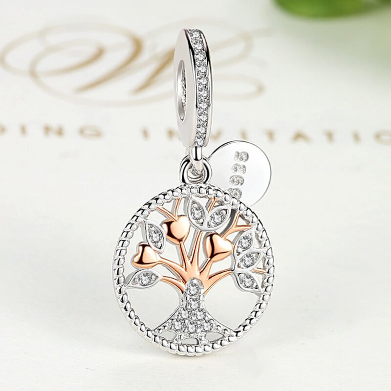 Nargis Jewelery 925 Sterling Silver Tree Of Life Zircon Pendant