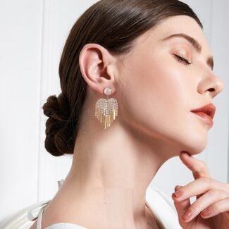 Nargis Jewelery Trendy Temperament Love Tassel Earrings