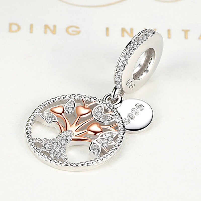 Nargis Jewelery 925 Sterling Silver Tree Of Life Zircon Pendant