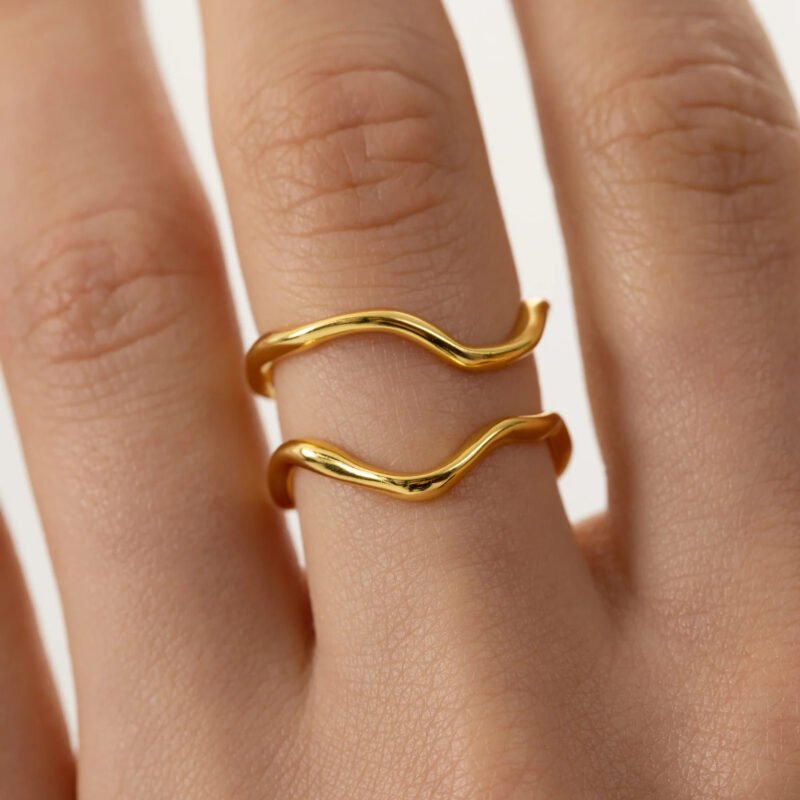 Resizable Ring POLARIS - Gold