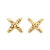 Stud Earrings CROSS - Gold