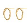 Stud Earrings ECHO - Gold